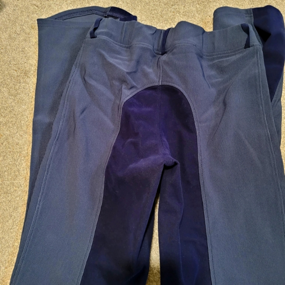 Kerrits boot cut full seat ribbed breeches navy